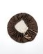 Шовкова шапочка для сну MALLOW Silk 100% шовк колір ваніль-шоколад 1059 фото 2