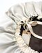 Шовкова шапочка для сну MALLOW Silk 100% шовк колір ваніль-шоколад 1059 фото 5