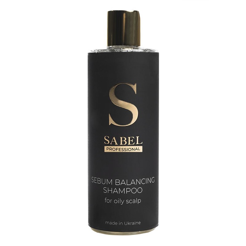 Шампунь SABEL SEBUM BALANCING SHAMPOO for oily scalp для жирної шкіри голови інтенсивне очищення  1242 фото
