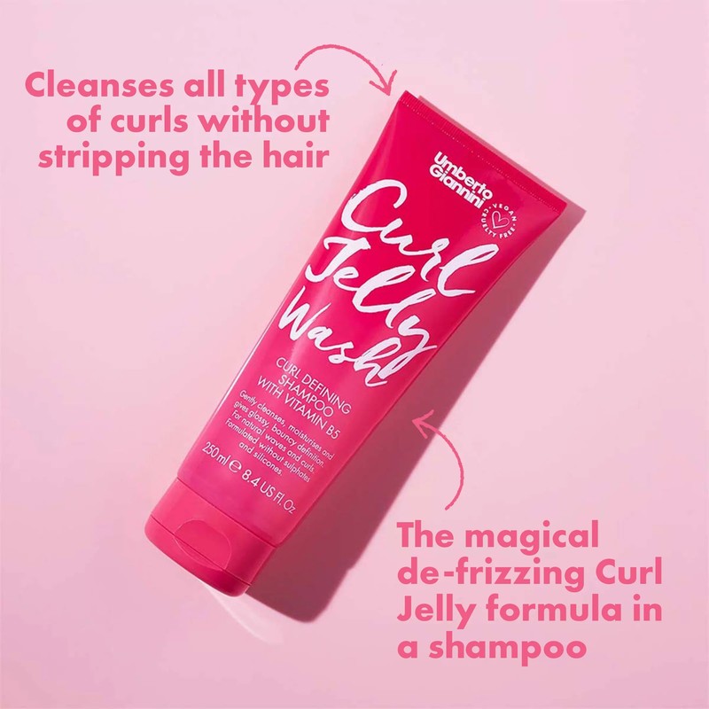 Набір Umberto Giannini Curl Jelly Wash Shampoo & Conditioner Duo для для зміцнення та живлення волосся шампунь і кондиціонер 653 фото