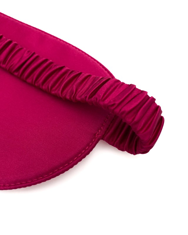 Маска для сну MALLOW Silk 100% шовк рожева 343-7 фото