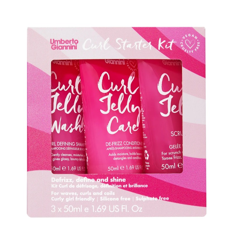 Набір Umberto Giannini для зміцнення та живлення волосся стартовий набір Curl Jelly Starter Kit 950 фото