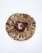 Шовкова шапочка для сну MALLOW Silk 100% шовк, колір шоколад-леопард 1039 фото 3