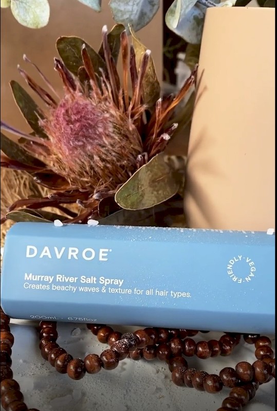 Cпрей Davroe cольовий для структуризації волосся Murray River Salt Spray 498 фото
