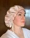 Шовкова шапочка для сну MALLOW Silk 100% шовк, колір весна-срібло 1032 фото 14
