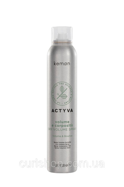 Абсорбуючий спрей Kemon для об'єму Actyva Volume e Corposità Dry Volume Spray 183 фото