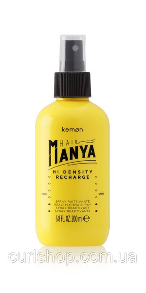 Відновлювальний спрей Kemon для локонів Hair Manya Hi Density Recharge для рефрешу 185 фото