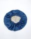 Шовкова шапочка для сну MALLOW Silk 100% шовк, колір ваніль-небо з ванільними пов'язками 1024 фото 2