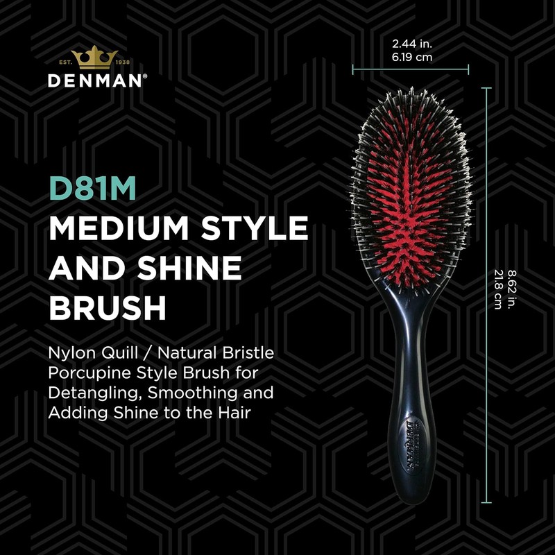 Гребінець Denman для формування кучерів D81M Style and Shine Brush 35815 фото