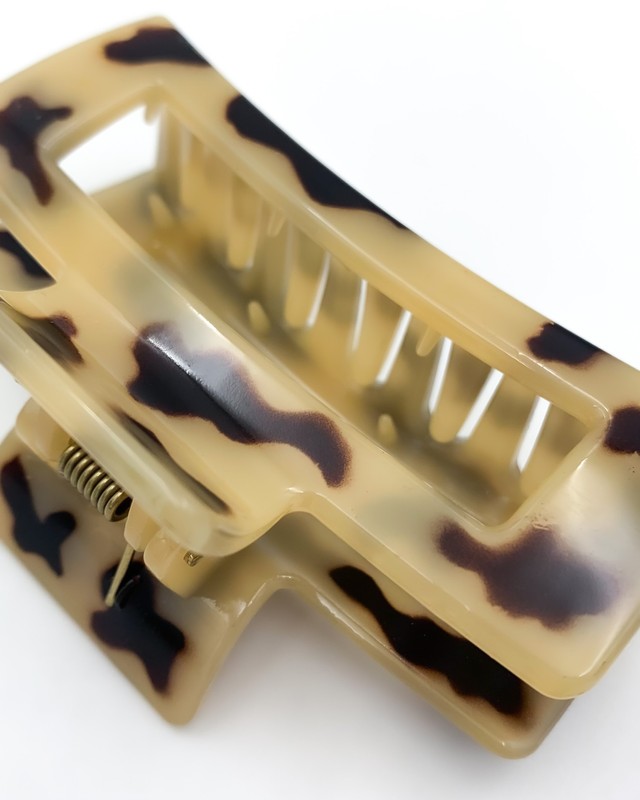 Крабик леопардовий глянцевий MALLOW accessories , довжина 8 см 871 фото