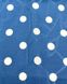 Хустинка 100% італійський шовк MALLOW Silk та в подарунок резиночка, забарвлення: білий горох на блакитному 1078 фото 2
