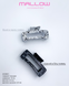 Крабик Плямистий глянцевий MALLOW accessories , довжина 10 см 851 фото 6