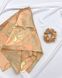 Хустинка 100% італійський шовк MALLOW Silk та в подарунок резиночка, забарвлення: ванільний світанок 1191 фото 5