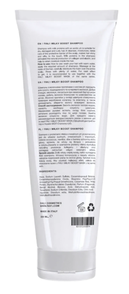 Шампунь з молочними протеїнами та кислим pH FAV.1 MILKY BOOST SHAMPOO 7002 фото