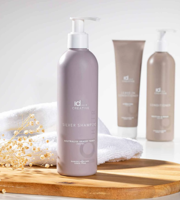 Фіолетовий шампунь для освітленого волосся - IdHair Creative Silver Shampoo 2169_6 фото