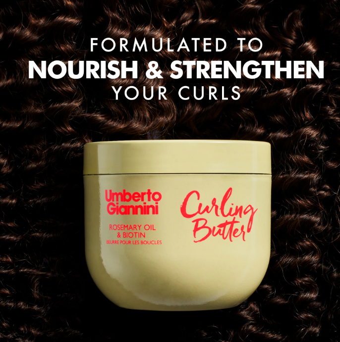 Крем-масло для кучерів Strong Curls з розмарином та біотином Umberto Giannini 12068 фото