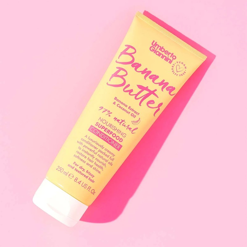 Кондиціонер Umberto Giannini Banana Butter Nourishing Superfood Conditioner бананове масло живильний кондиціонер суперфуд 953 фото