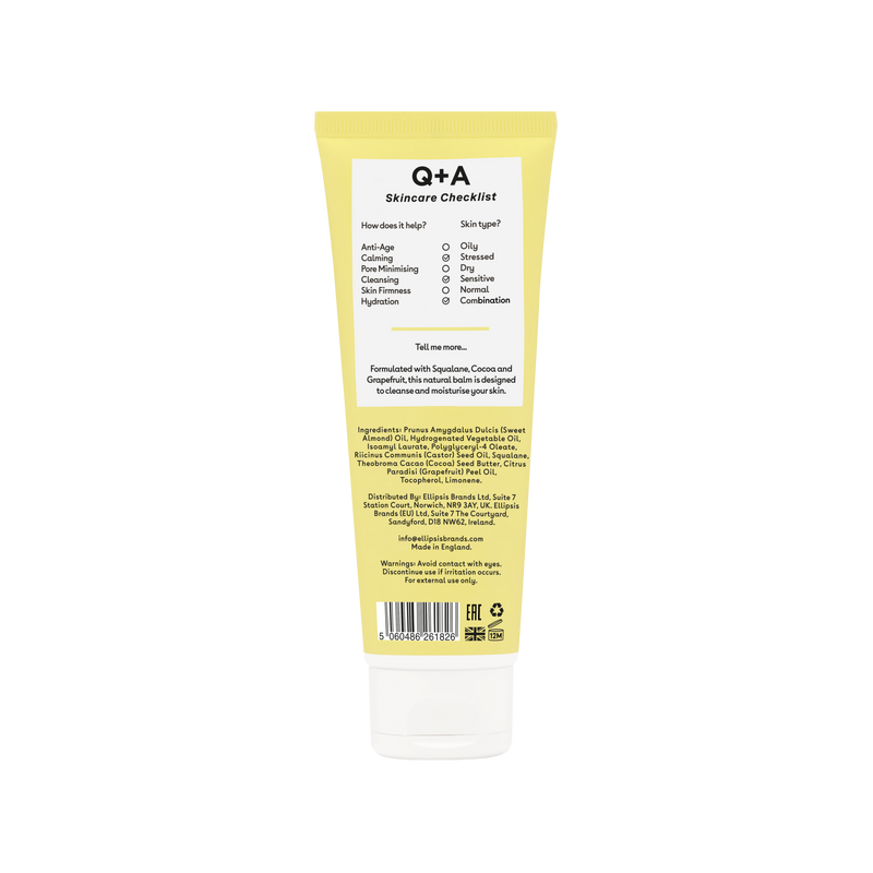 Очищувальний бальзам для обличчя Q+A Grapefruit Cleansing Balm qa27 фото