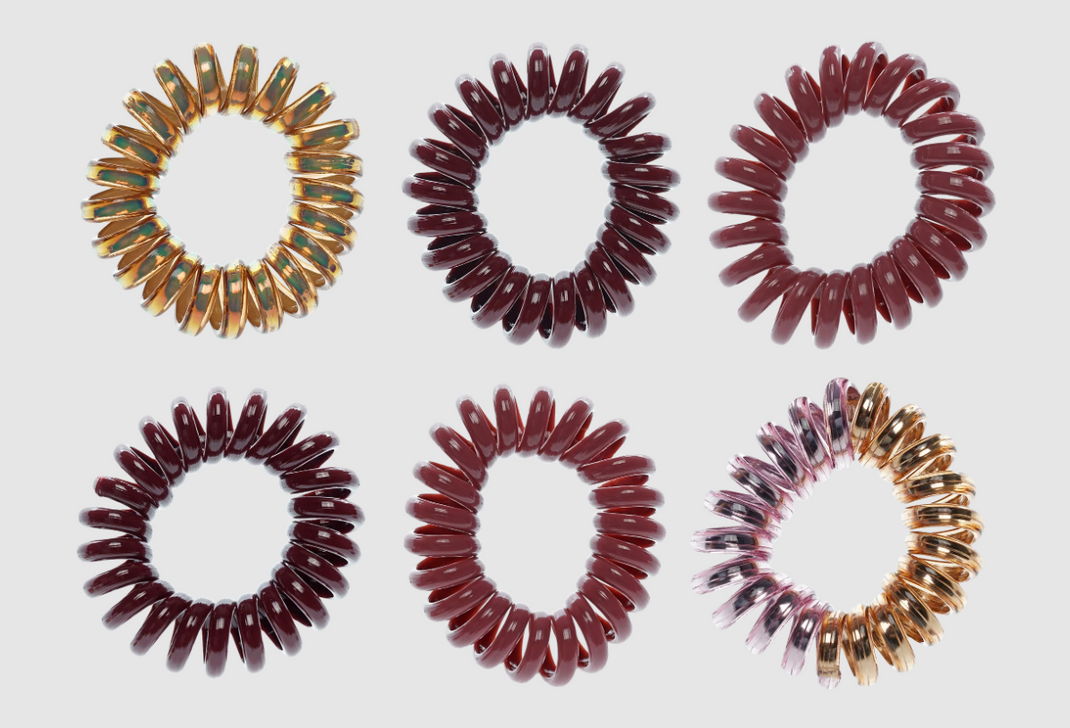 Набір резинок Ouidad XL Coil Ties 6 шт 2987 фото
