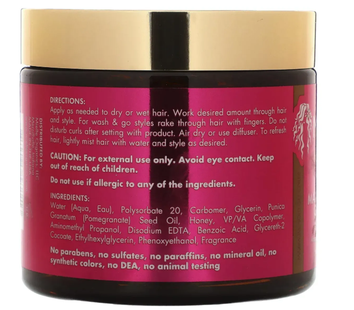 Гель-стайлер максимально сильної фіксації Mielle Pomegranate & Honey Maximum Hold Gel ME05 фото