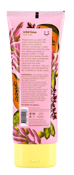 Гель для душу Pure Paw Paw Body Care Wild Lime Wash 200_1 фото