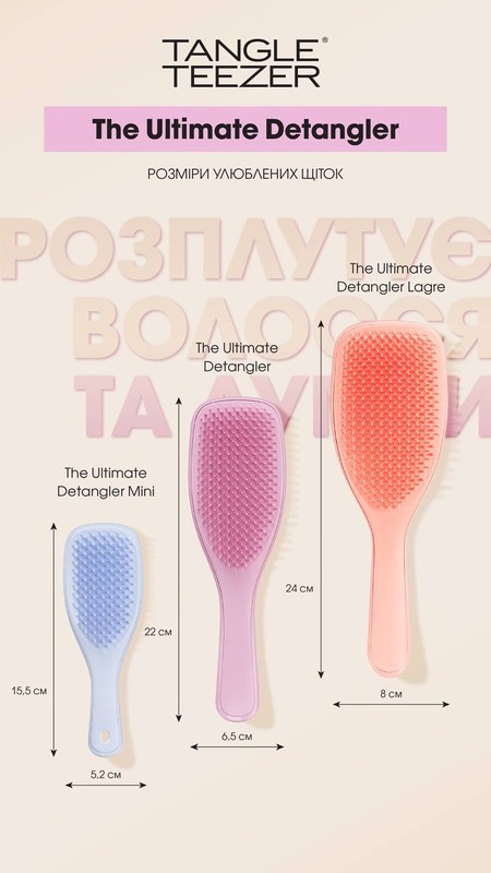 Щітка для волосся Tangle Teezer The Ultimate Detangler Lilac&Yellow tt15 фото