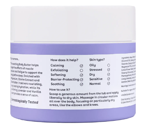 Заспокійливий баттер з магнієм Q+A Magnesium Body Butter qa64 фото