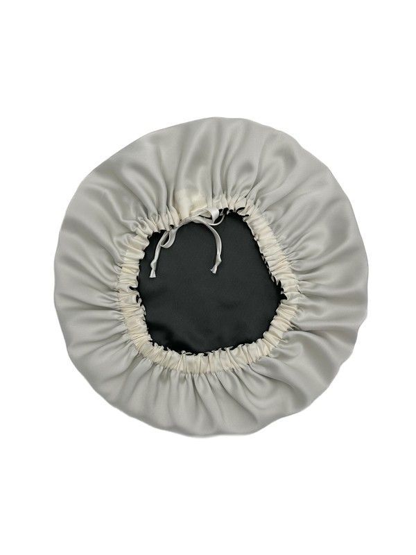 Шовкова шапочка для сну розмір L MALLOW silk 100% шовк у кого середньої довжини волосся 1063 фото