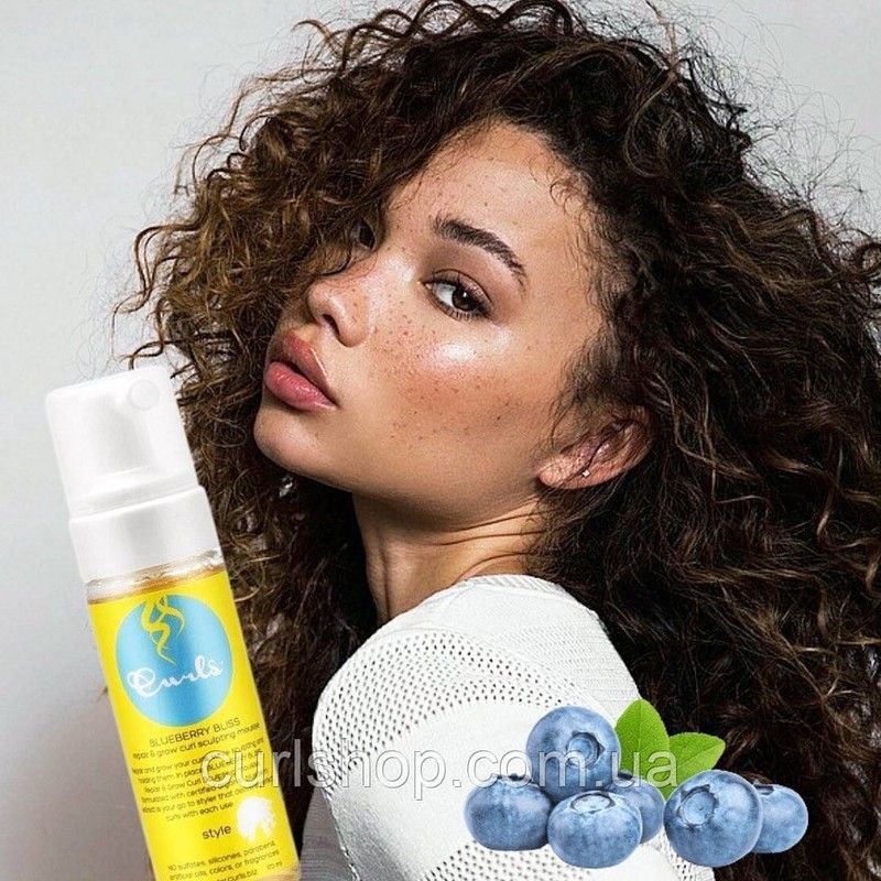 Пінка CURLS для кучерявого волосся Blueberry Bliss Repair and Grow CURLS Sculpting Mousse 41 фото