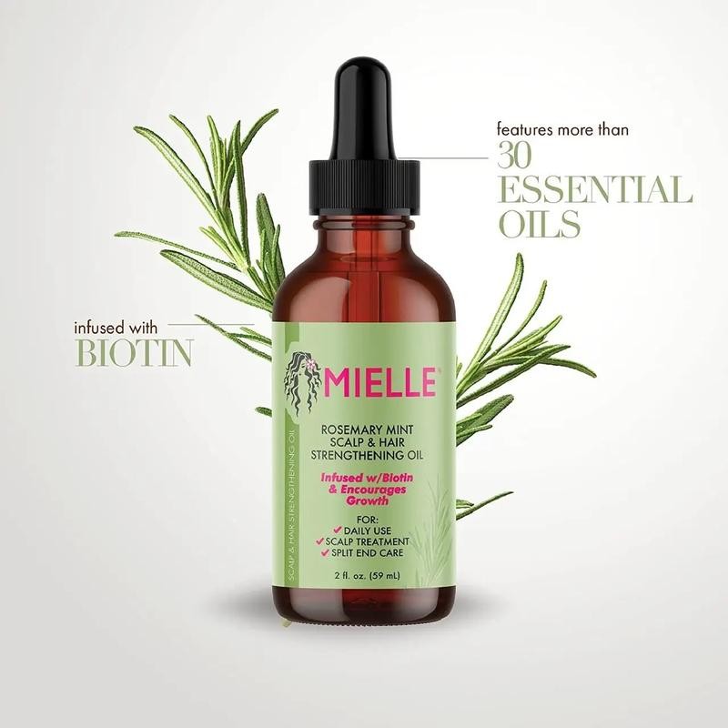 Олійка Mielle Rosemary Mint Scalp & Hair Strengthening Oil для зміцнення шкіри голови та волосся з м’ятою розмарину ME02 фото