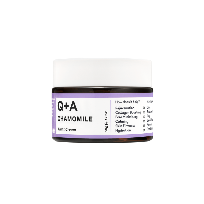 Нічний крем для обличчя Q+A Chamomile Calming Night Cream qa39 фото