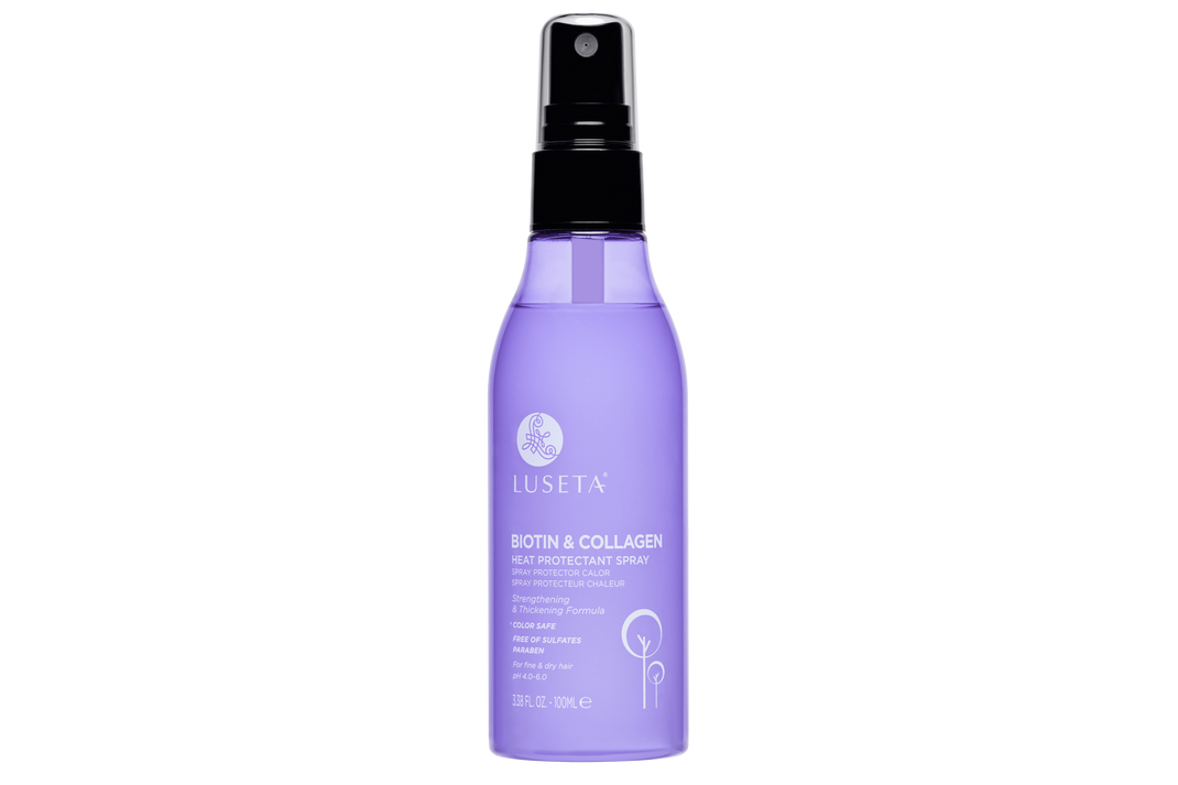Набір для тонкого та ламкого волосся з косметичкою Luseta Beauty Biotin & Collagen Jet-Set Hair Strengthen Kit 02155 фото