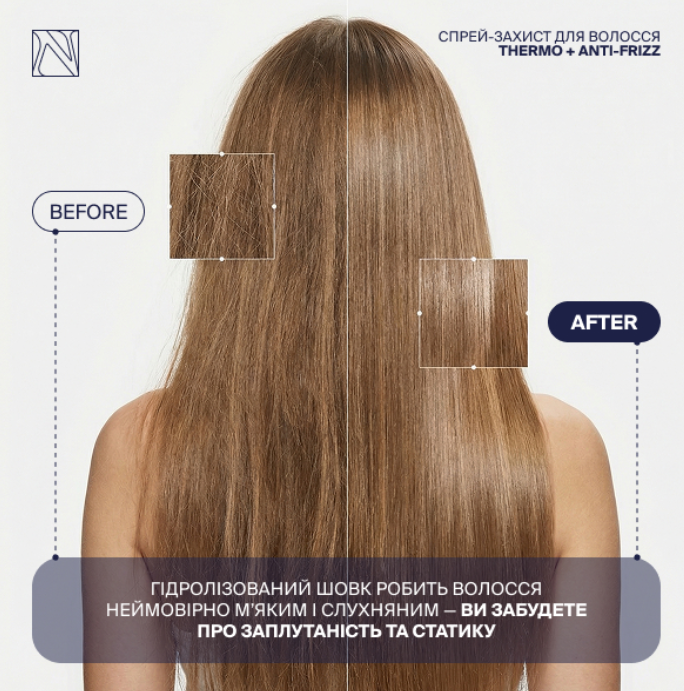 Професійний спрей-захист для волосся THERMO + ANTI-FRIZZ Natureal n14 фото