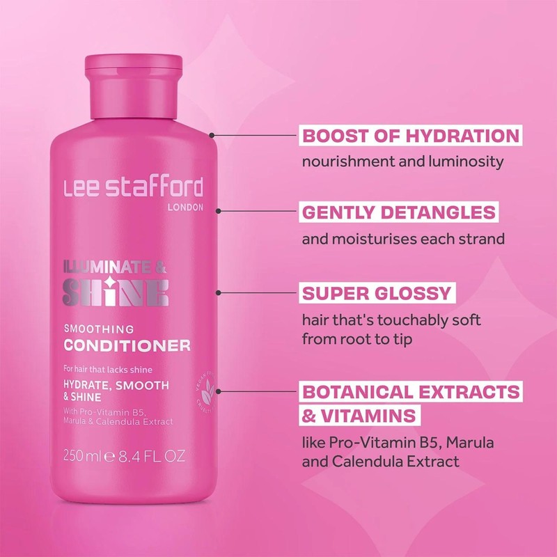 Кондиціонер Lee Stafford Illuminate & Shine Smoothing Conditioner для зволоження та блиску LFRDISC фото