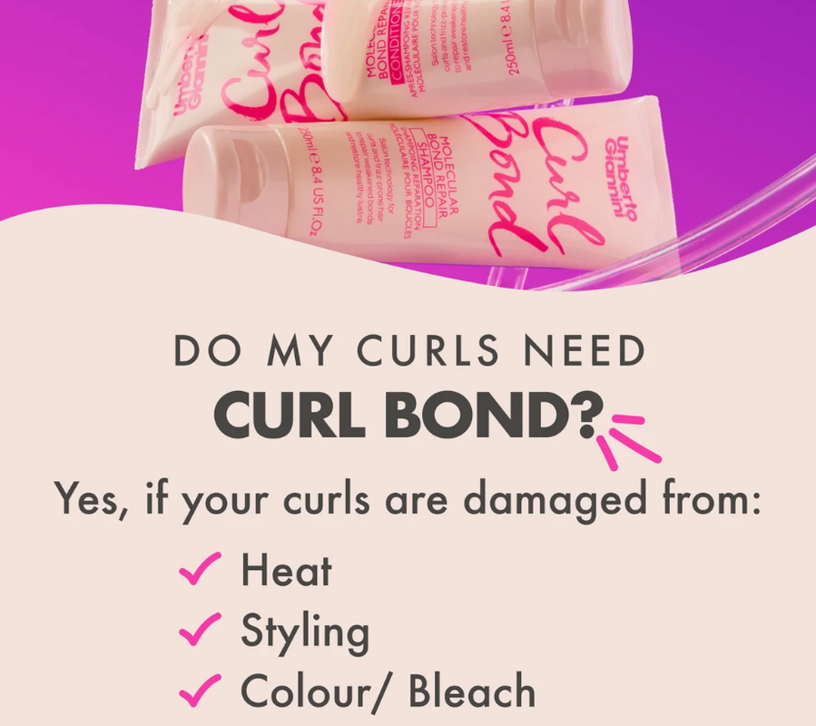 Шампунь для відновлення молекулярних зв&rsquo;язків волосся Curl Bond Molecular Bond Repair Shampoo  Umberto Giannini 03179 фото