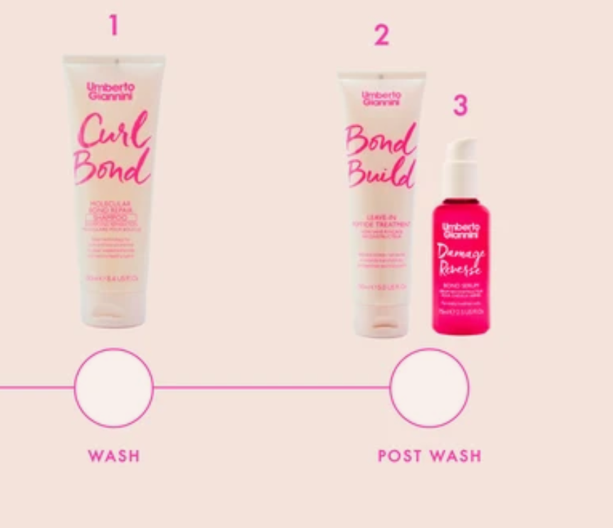 Незмивний пептидний лівін для відновлення волосся Curl Bond Build Leave-In Peptide Treatment Umberto Giannini 03179_2 фото