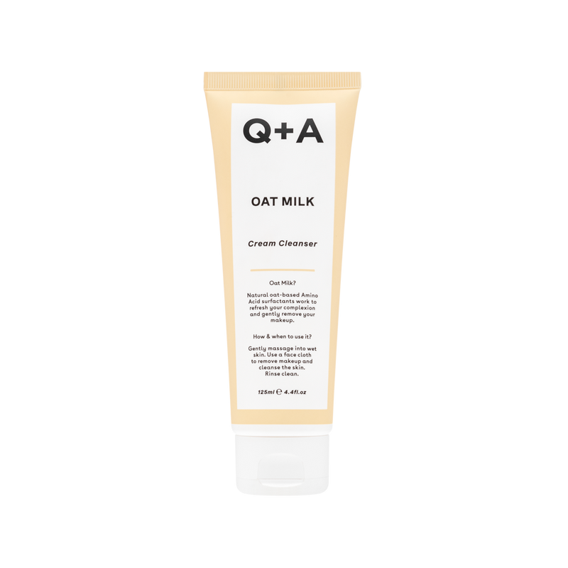 Очищувальний крем для обличчя з вівсяним молоком Q+A Oat Milk Cream Cleanser qa44 фото