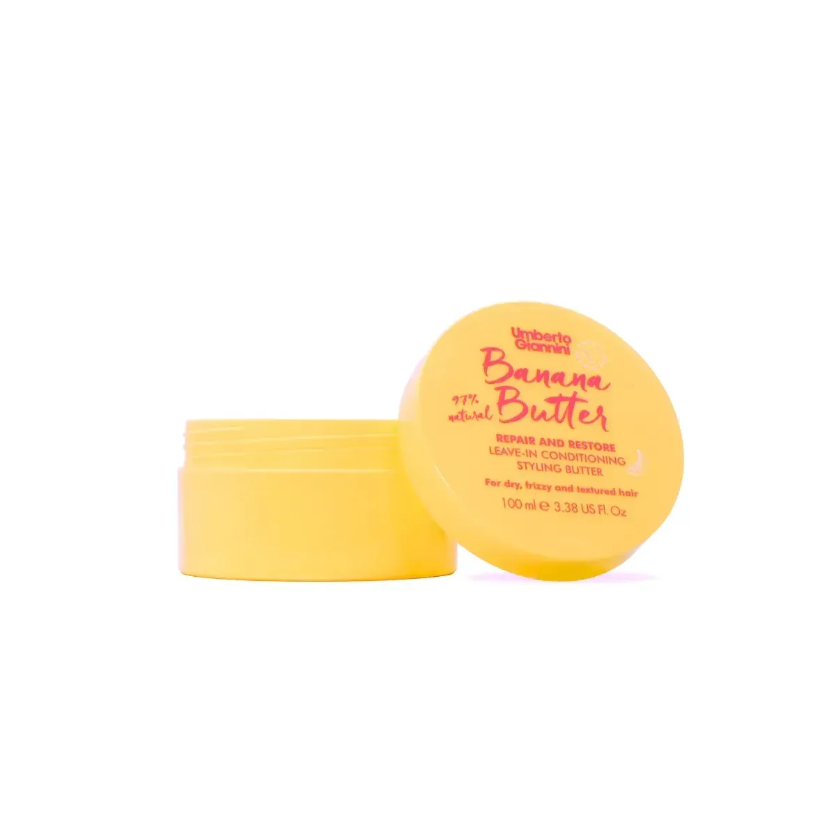 Кондиціонер незмивний Umberto Giannini з банановим маслом Banana Butter Leave-In Conditioner