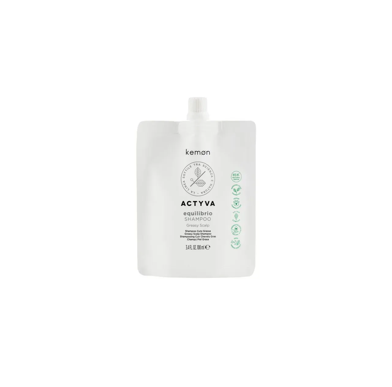 Глибоко очищуючий шампунь Actyva Equilibrio Shampoo — контроль над жирністю, відновлення балансу