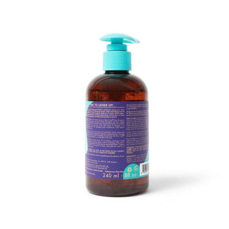 Шампунь дитячий і гель 2в1 As I Am Born Curly For Babies and Children, Aloe Shampoo & Wash з алоє вера AIM01 фото
