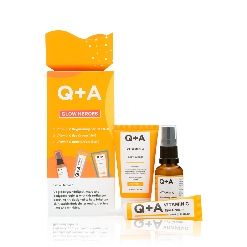 Подарунковий набір для сяяння шкіри Q+A Glow Heroes Gift Set qa3 фото