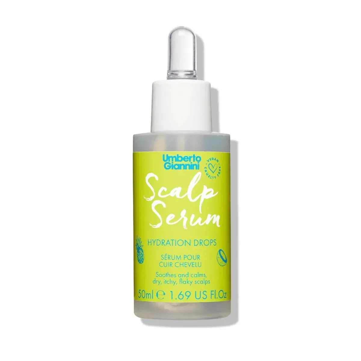 Сироватка Umberto Giannini Scalp Serum Hydration Drops краплі для зволоження сироватки шкіри голови 50 мл