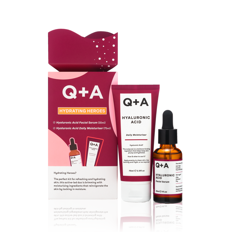 Подарунковий набір для зволоження шкіри Q+A Hydrating Heroes Gift Set qa4 фото