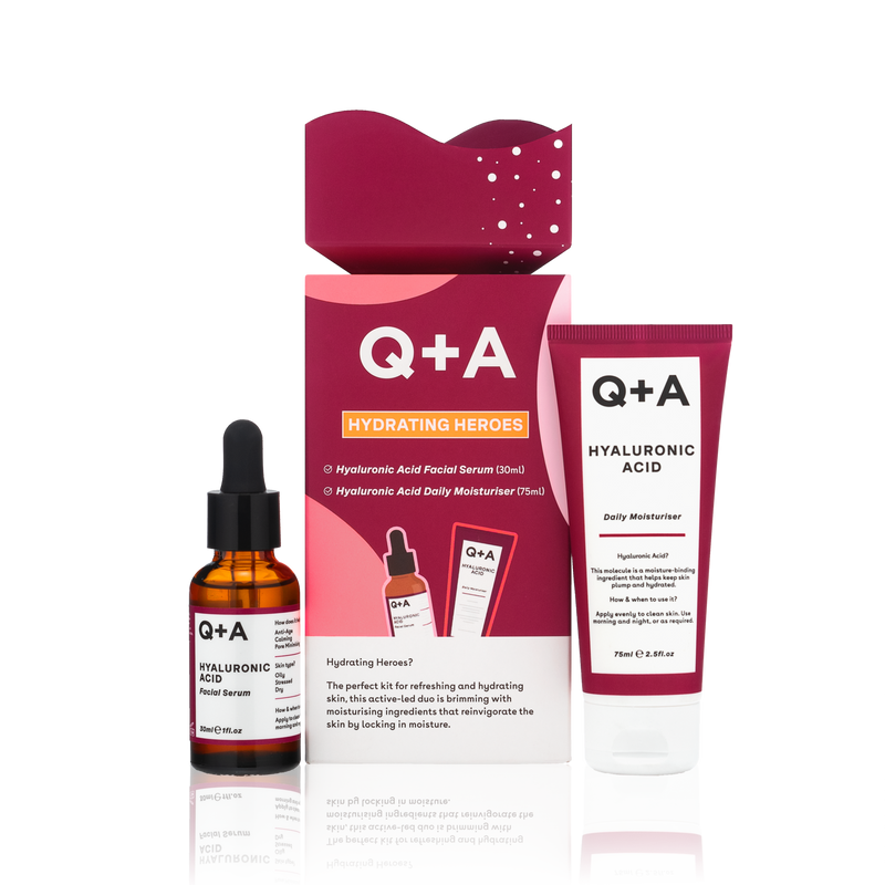 Подарунковий набір для зволоження шкіри Q+A Hydrating Heroes Gift Set qa4 фото