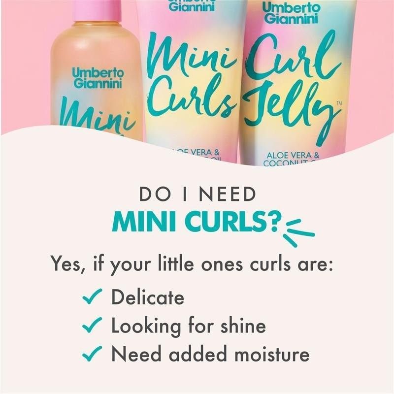 Дитячий шампунь для кучерявого волосся Umberto Giannini Mini Curls Shampoo 03147 фото