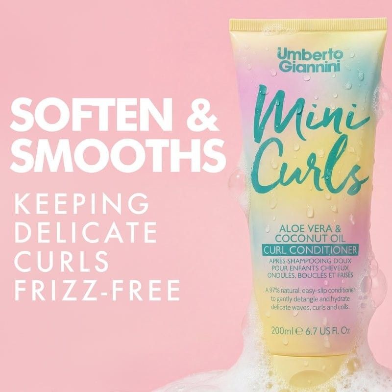 Дитячий кондиціонер для кучерявого волосся Umberto Giannini Mini Curls Conditioner 03148 фото