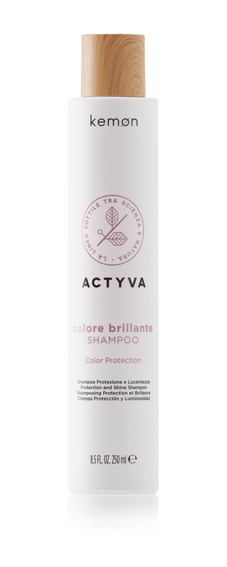 Шампунь для яскравості кольору та блиску Kemon Actyva Colore Brillante Shampoo km7 фото