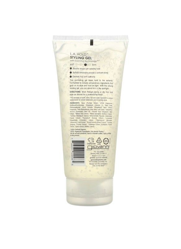 Гель Giovanni Styling Gel L.A. Natural для укладання кучерів 26 фото