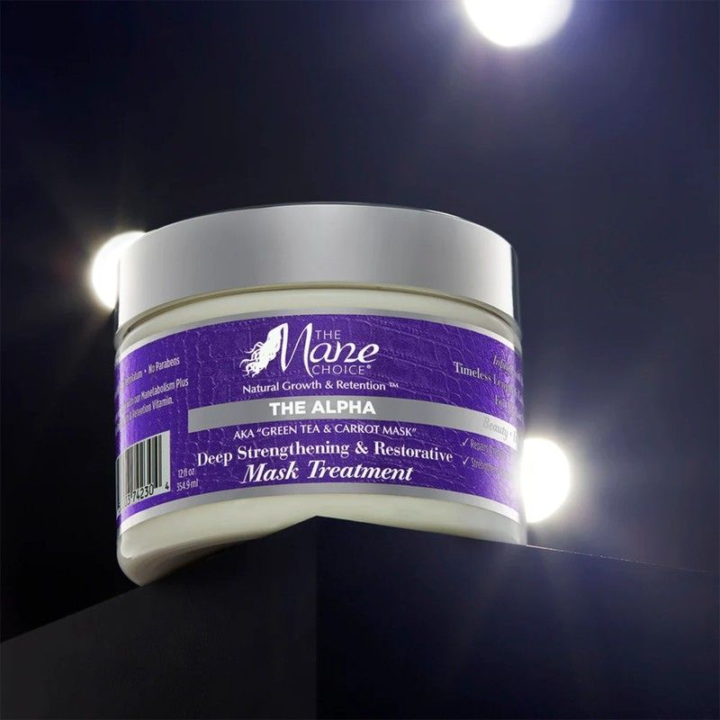 Маска The Mane Choice глибоко зміцнююча та відновлююча лікувальна The Alpha Green Tea & Carrot Deep Strengthening & Restorative Treatment Mask 13006 фото