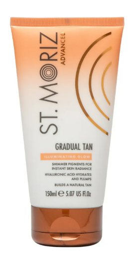 Лосьйон для поступового прояву автозасмаги з шимером St.Moriz Advanced Illuminating Gradual Tan Lotion 02033 фото